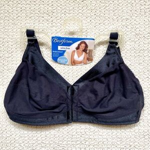 Bestform Front Closure Wireless Cotton Bra | NWT 40B Comfortable Everyday